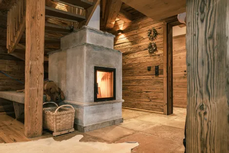 Kamin im Chalet in Saalbach