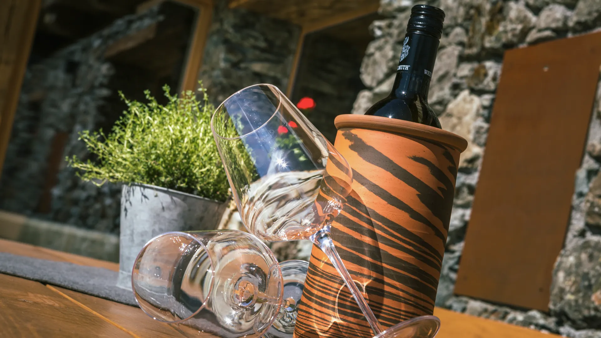 Auf der Terrasse der Schönwieshütte