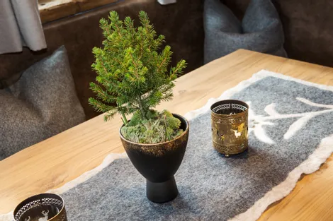 Tischschmuck in der Schönwieshütte