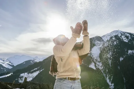 Fun im Schnee in Saalbach