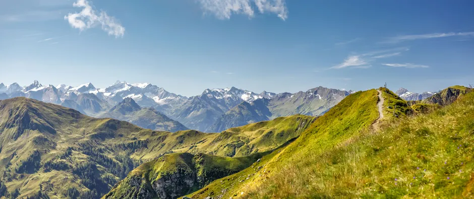 Toller Blick auf die Saalbacher Bergwelt