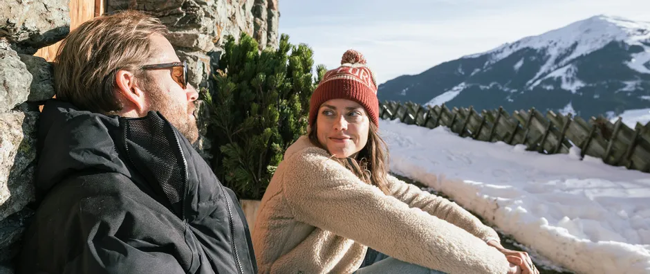 Sonnen vor der Schönwieshütte